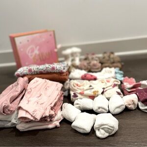 Assorted baby clothes newborn to 12M